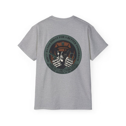 Dirty Hands Today For A Better Tomorrow Featuring Police Officers Tee