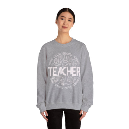Edgy Teacher Doodles Crewneck