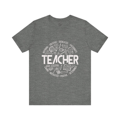 Edgy Teacher Doodles Tee