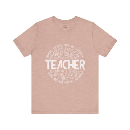 Edgy Teacher Doodles Tee