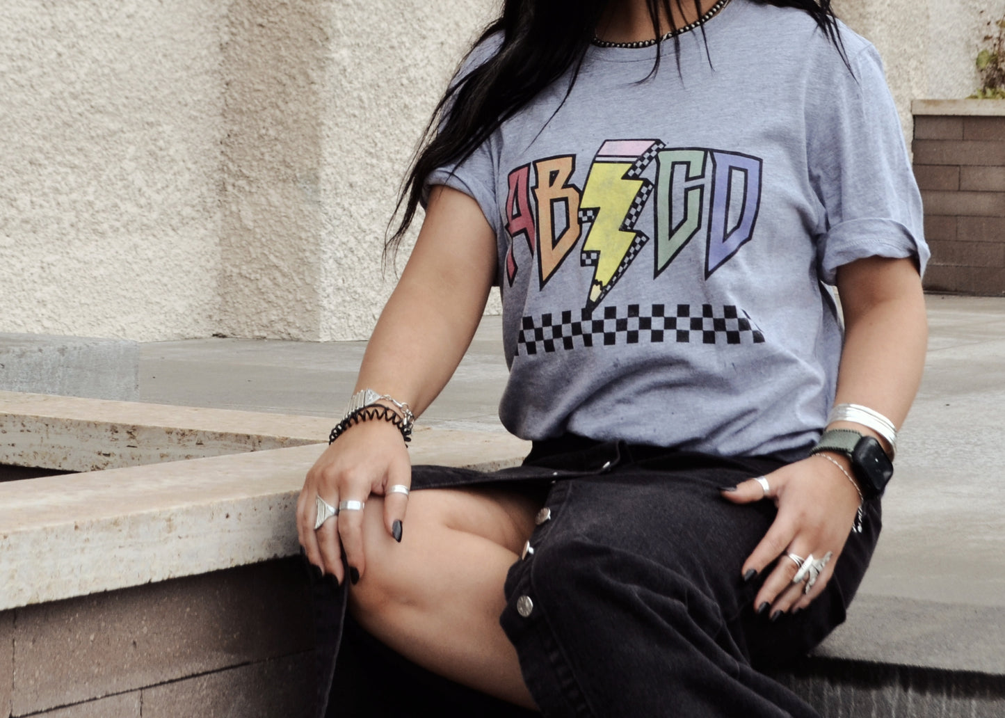 Edgy ABCD Educational Tee