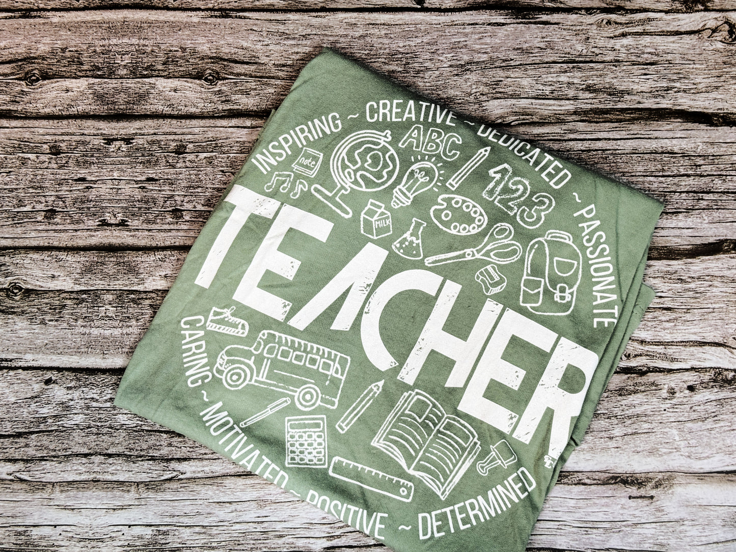 Edgy Teacher Doodles Tee