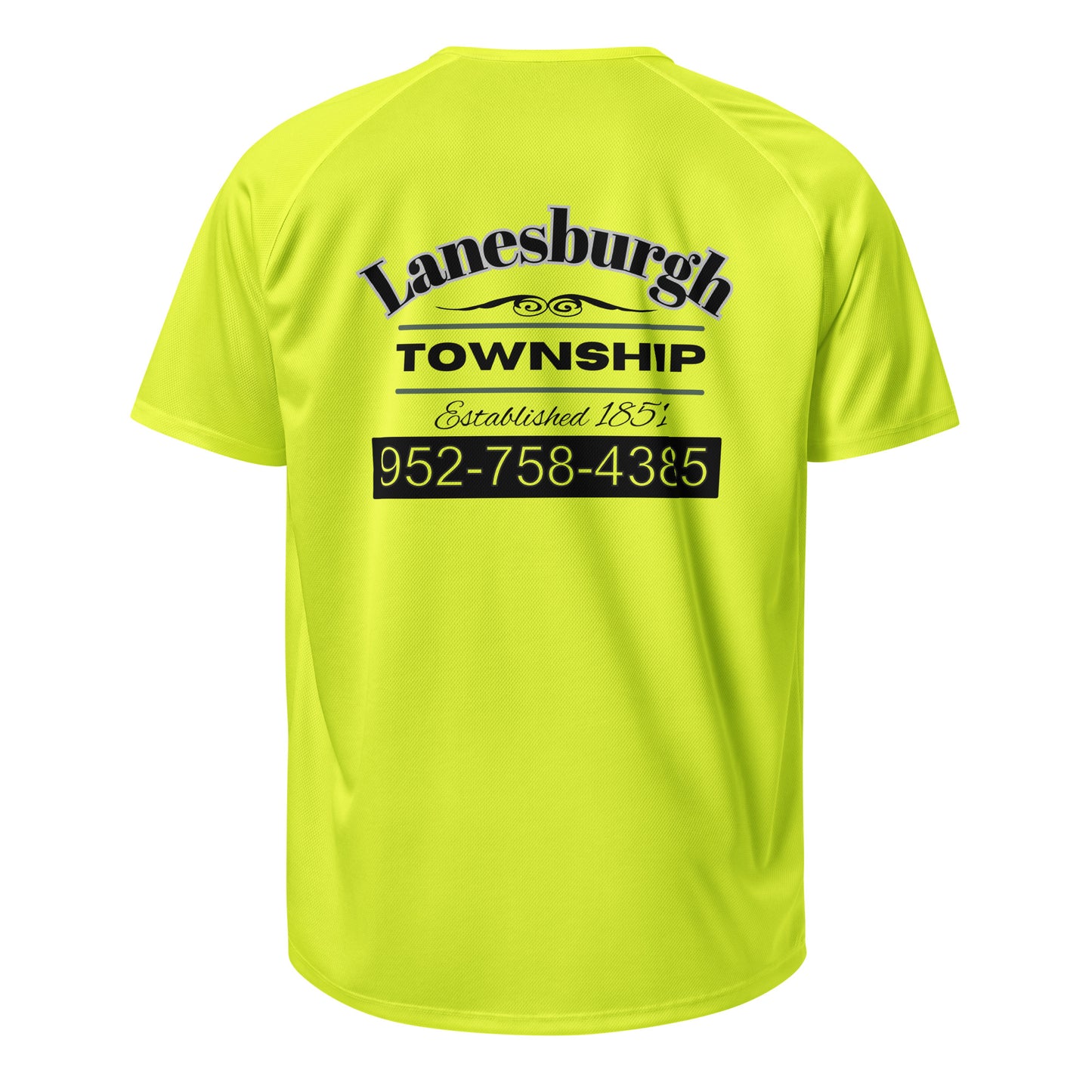 Lanesburgh Township Sports Jersey Neon Yellow